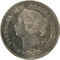 Canada 5 Cents Silver 1898 1901 ICCS EF