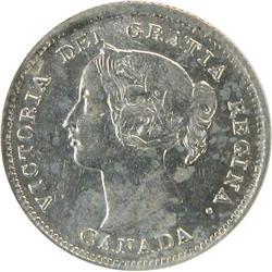 Canada 5 Cents Silver 1899 PCGS AU-55