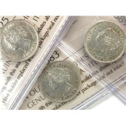 Canada 5 Cents 1899 X2, 1901 ICCS VF-30