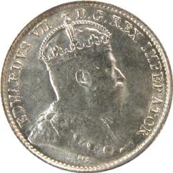 Canada 5 Cents 1902H Large H ICCS MS-62