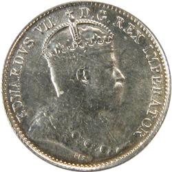 Canada 5 Cents 1902H Small H ICCS MS-63