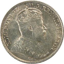 Canada 5 Cents Silver 1907 ICCS MS-60