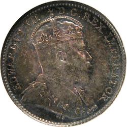 Canada 5 Cents Silver 1909 NGC MS-66