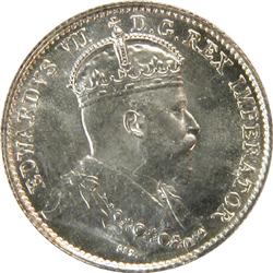 Canada 5 Cents Silver 1910 ICCS MS-65