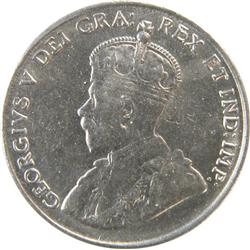 Canada 5 Cents 1922 Near Rim ICCS MS-60