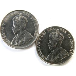 Canada 5 Cents 1922 Near Rim, 1932 AU