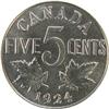 Image 2 : Canada 5 Cents 1924 Choice Uncirculated