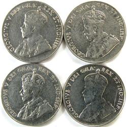 Canada 5 Cents 1926 N6 31 34 35 VF-EF