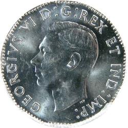 Canada 5 Cents 1944 55 56 57, ICG MS-66