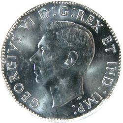 Canada 5 Cents 1944 55 56 57, ICG MS-66