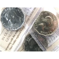 Canada 5 Cents 1944 1958 1961 ICCS MS65