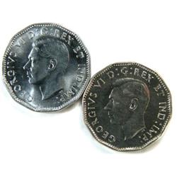 Canada 5 Cents 1945 47 VCh Unc-Gem Unc