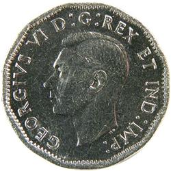 Canada 5 Cents 1946 Double 6 Choice Unc