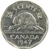 Image 2 : Canada 5 Cents 1947 Dot ICCS EF-40