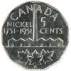 Image 2 : Canada 5 Cents 1951 Commem, PCGS SP-65