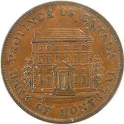 Breton 527, 1842 Half Penny, ICCS AU-55