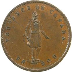 Breton 529, 1852 Half Penny Cornwell AU