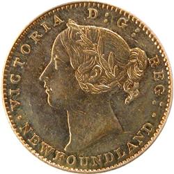 Newfoundland $2 1870 Dot PCGS AU-55