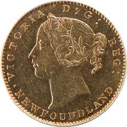 Newfoundland 2 Dollars 1881 PCGS AU-58