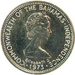 Bahamas 1973 50 Dollars KM-2, .750 Unc