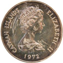 Cayman Islands 1972 25 Dollars. Proof