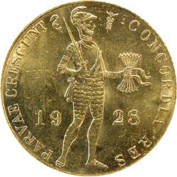 Dutch East Indies 1928 1 Ducat Unc