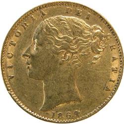 Great Britain Sovereign 1864, VF-EF