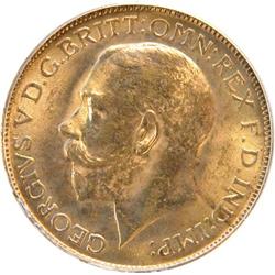 Great Britain Sovereign 1911 PCGS MS-64