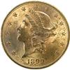 Image 1 : USA Twenty Dollars Gold 1899 AU-Unc
