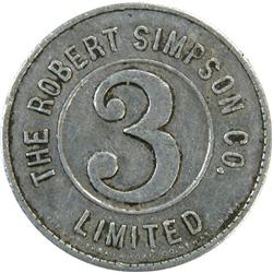 Robert Simpson 3 Aluminum, Toronto, VF