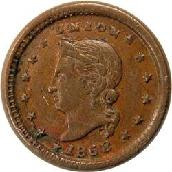 1868 Hatch & Craw, MI F-580B-4A, Unc