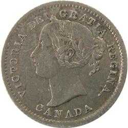 Canada Ten Cents 1875H CCCS EF-40
