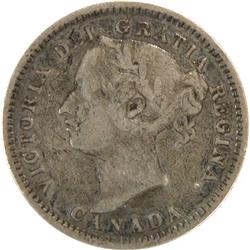 Canada Ten Cents 1885 Obv 5 ICCS VG-10