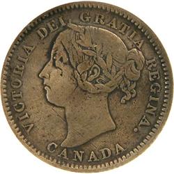 Canada Ten Cents 1889 ANACS VF Details