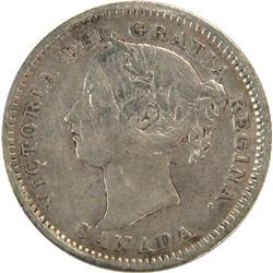 Canada Ten Cents 1891 22 Lvs ICCS F-15