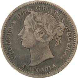 Canada Ten Cents 1893 FT 3 ICCS F-15