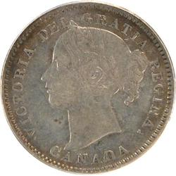 Canada Ten Cents 1901 PCGS EF-45