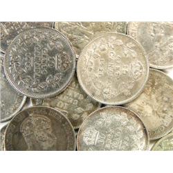 Canada Ten Cents 1910-1933 14 pieces VF