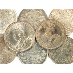 Canada Ten Cents 1913-1936 11 pcs VF-EF