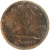 Image 2 : Canada Ten Cents 1949 DDate ICCS MS-64