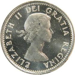 Canada Ten Cents 1954 ICCS PL-66 HvyCam