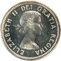 Canada Ten Cents 1956 ICCS PL-65 HvyCam