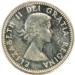 Canada 10 Cent 1956 58 ICCS MS-65 Cameo