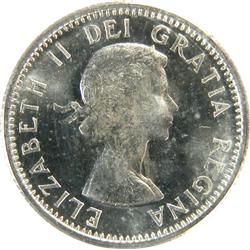 Canada Ten Cents 1957 ICCS PL-65 HvyCam