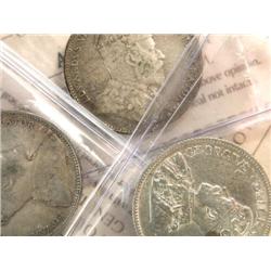 Canada 25 Cents 1907 09 10 & 35, ICCS