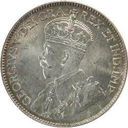 Canada 25 Cents 1913 PCGS MS-65
