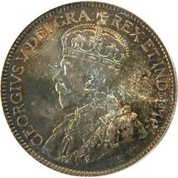 Canada 25 Cents 1918 PCGS MS-66