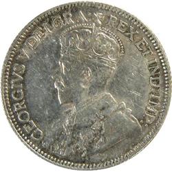 Canada 25 Cents 1936 Bar ICCS VF-30