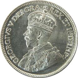 Canada 25 Cents 1936 Dot ICCS MS-64 PQ