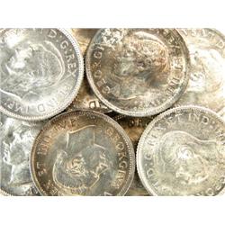 Canada 25 Cents 1937 8 pieces AU & Unc